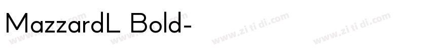 MazzardL Bold字体转换